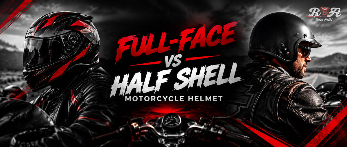 Full-Face vs Half Shell Motorcycle Helmet