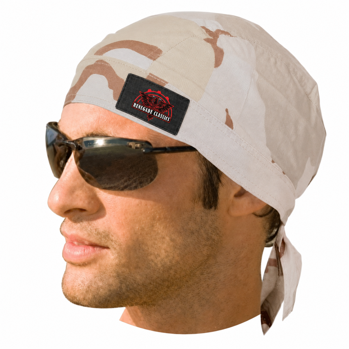 HW2683 Headwrap Camo Three Color Desert