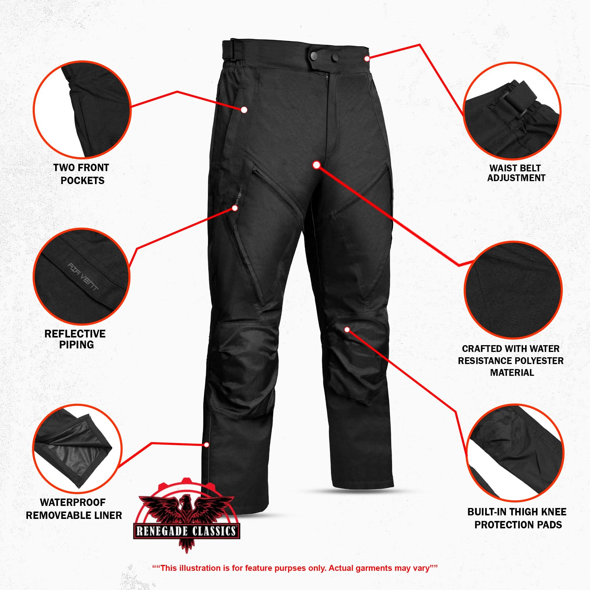 STRYDR Men’s Textile Motorcycle Pants