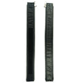 VXP51 Men's Black Universal Vest Expander Panel with Silver Aluminum Zip (Single Piece)