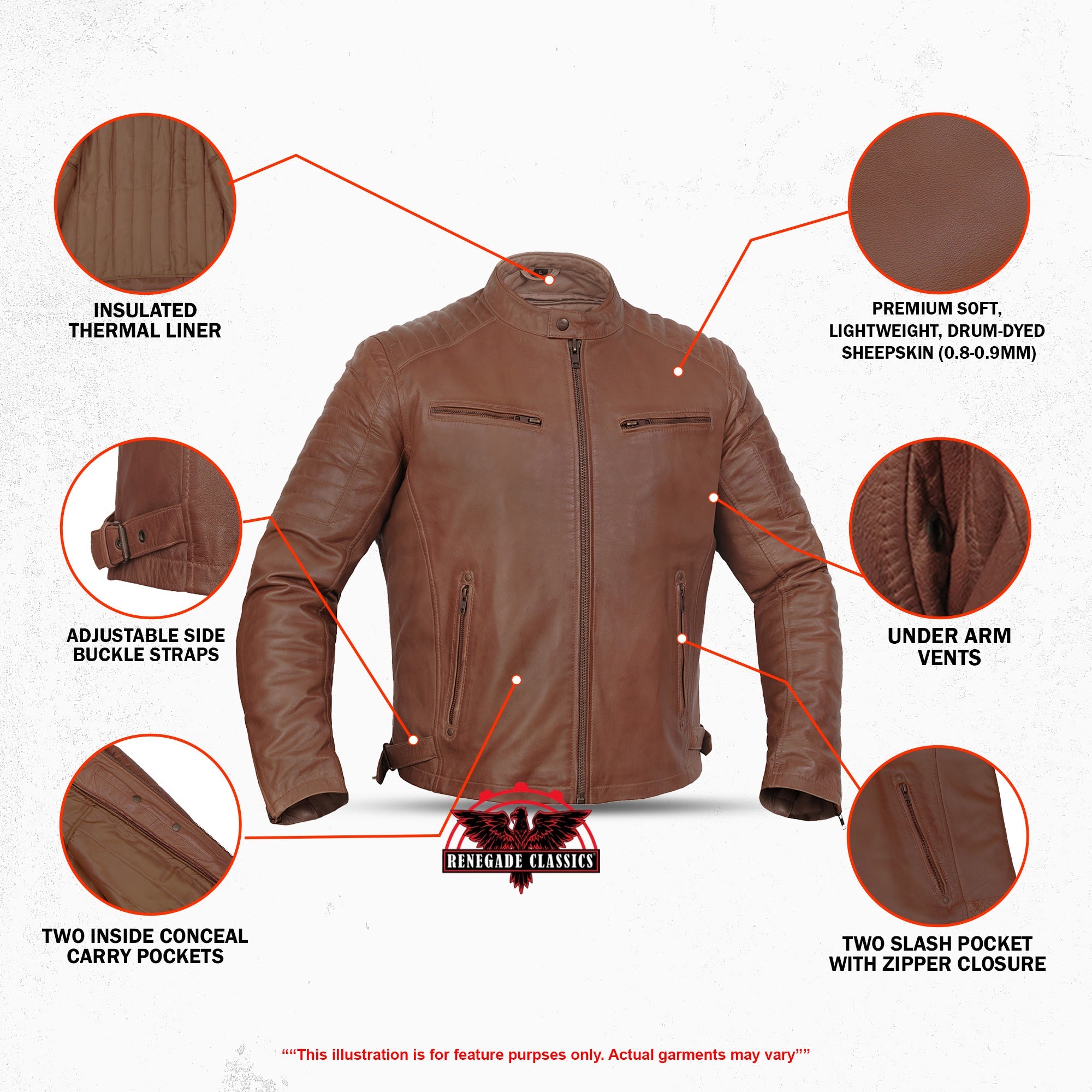 COPPER SLAYER MEN'S Fashion Leather Jacket