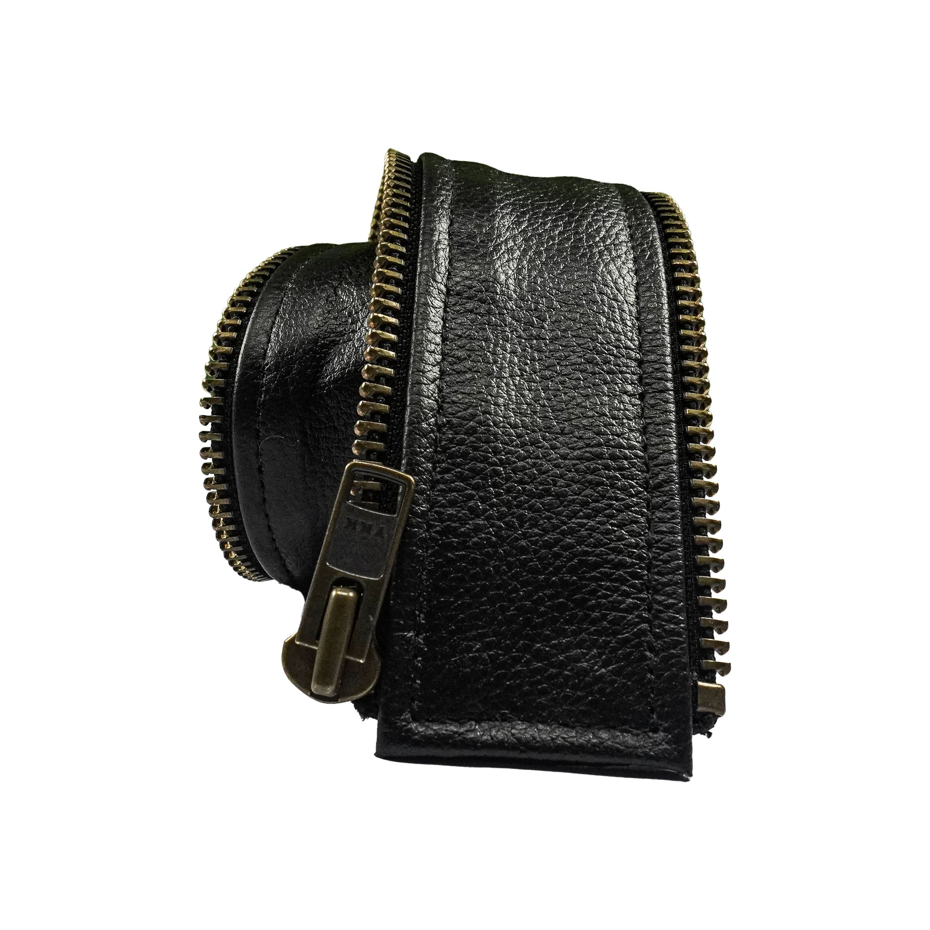 VXP54 Men's Black Universal Vest Expander Panel with Antique Zip