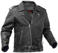 Freedom Rider Black Men's Leather Jacket – Eagle Embossed