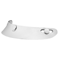 Mini Scoop Visor- Chrome