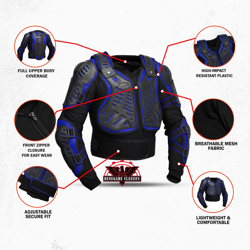 Motorcycle Full Protection Body Armor - Black