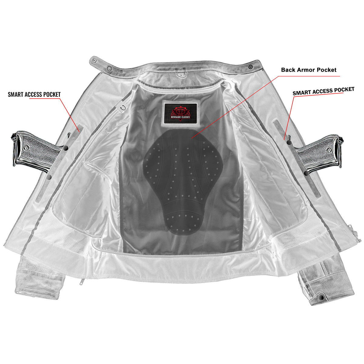 ASHBORNE - Women’s Leather Motorcycle Jacket