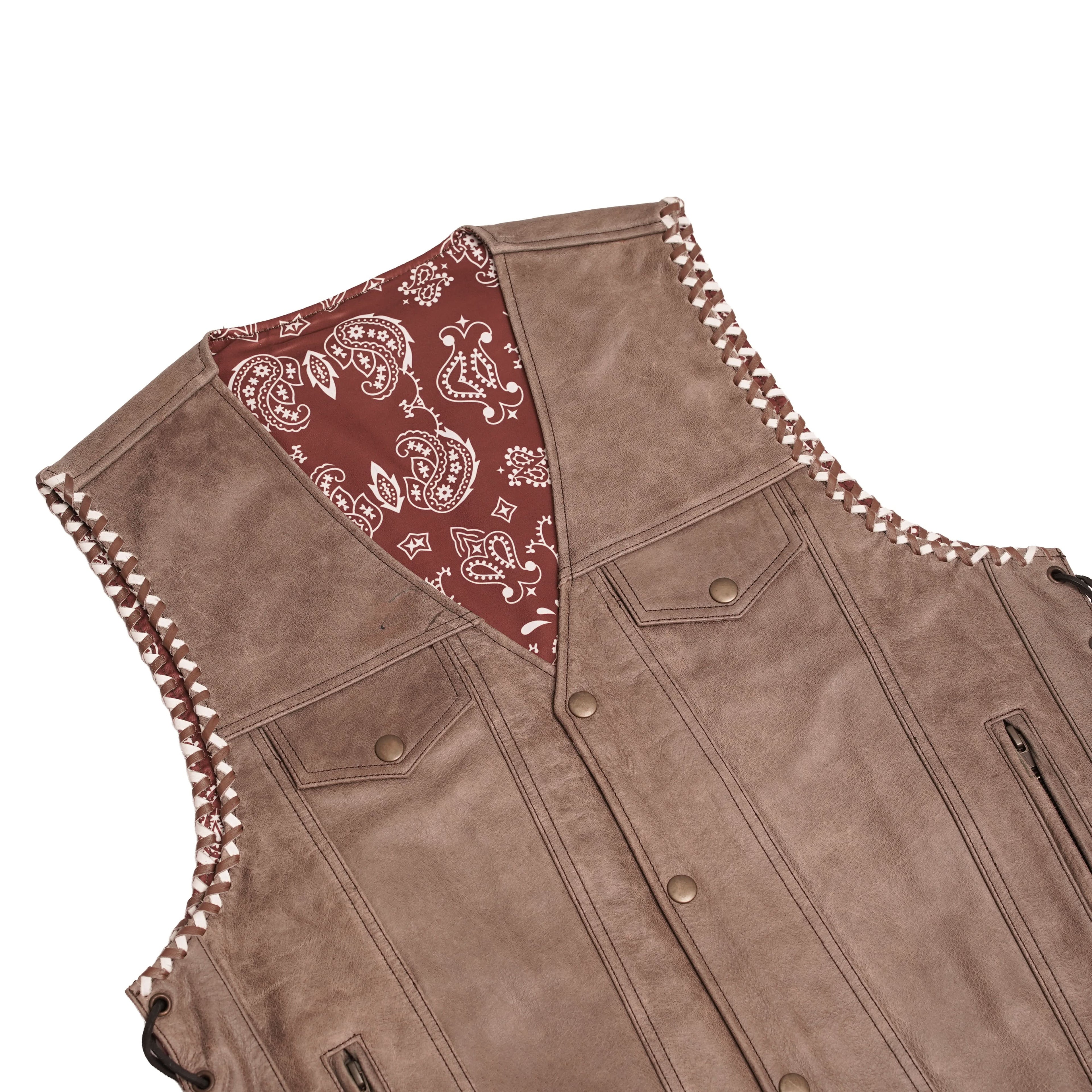 Sandstone Men’s Leather Vest