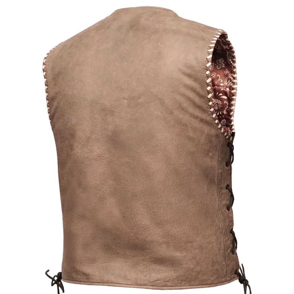 Sandstone Men’s Leather Vest