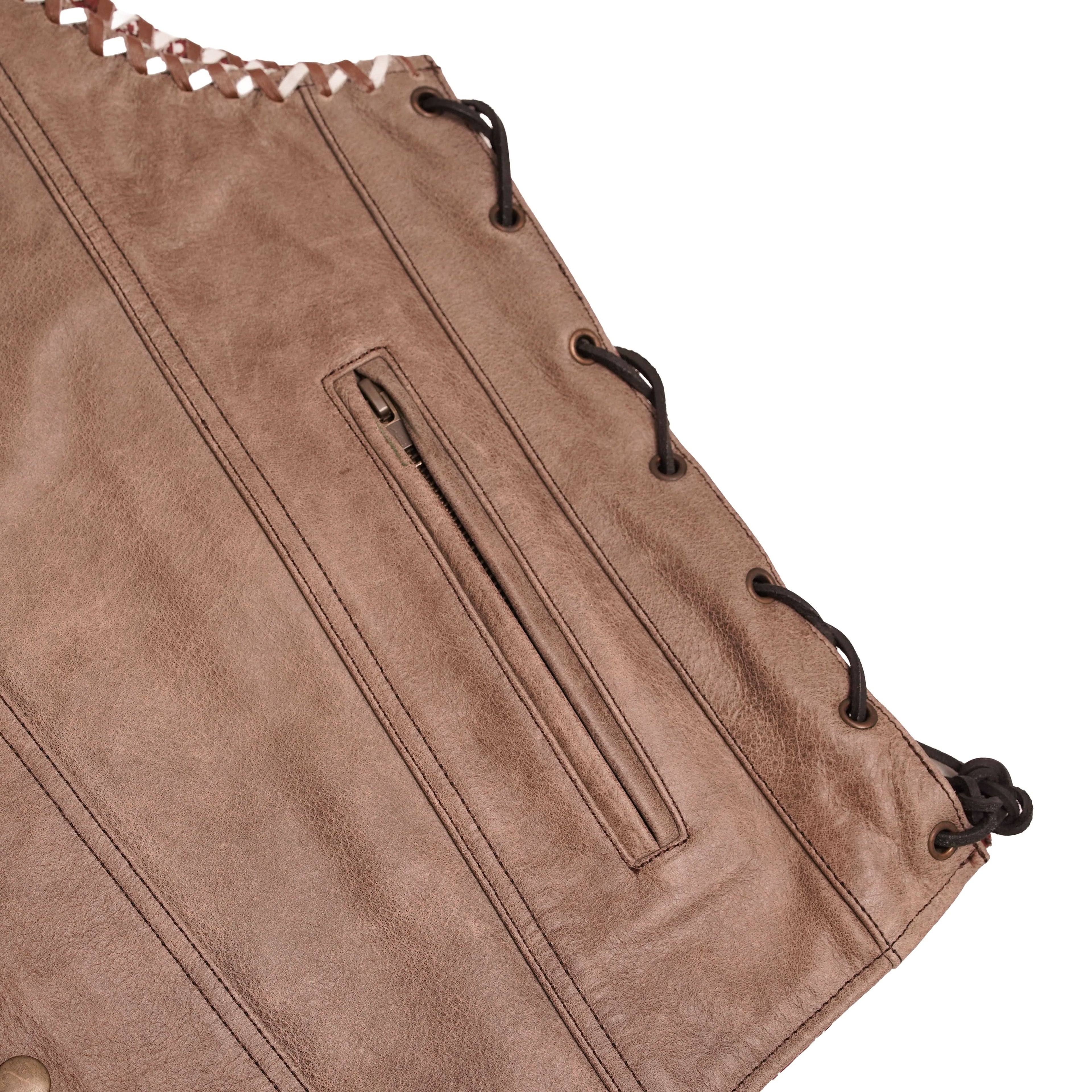 Sandstone Men’s Leather Vest