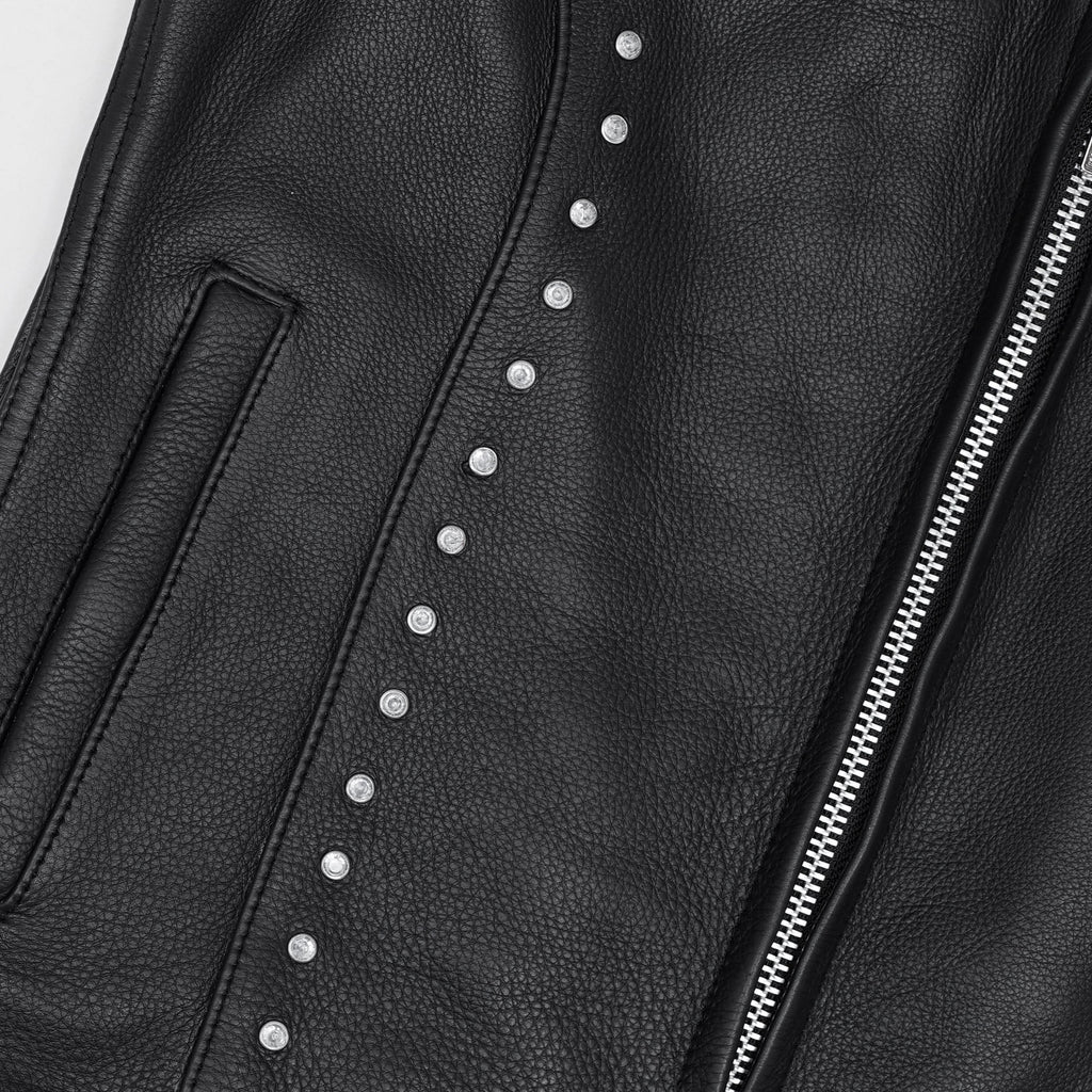 Biker Babe Women's Studded Leather Motorcycle Vest