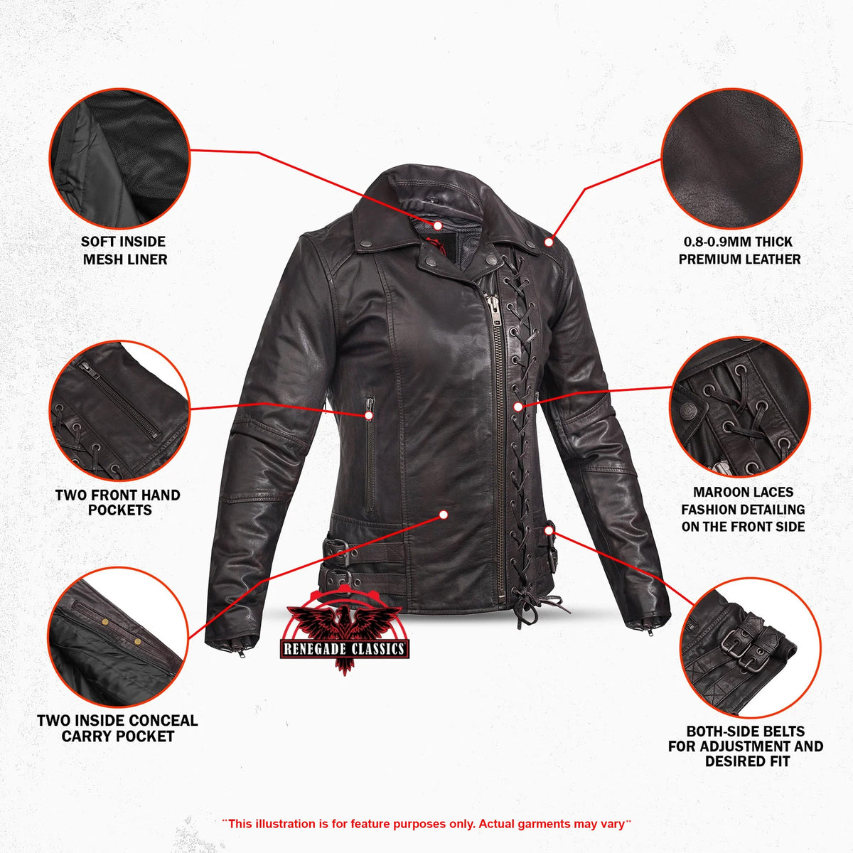 Black Pearl Women's Fashion Leather Jacket
