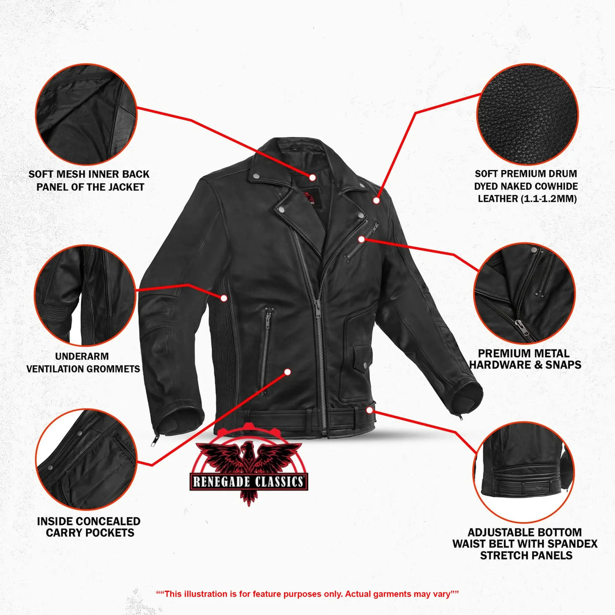 Black Cavalry - Men’s Motorcycle Leather Jacket