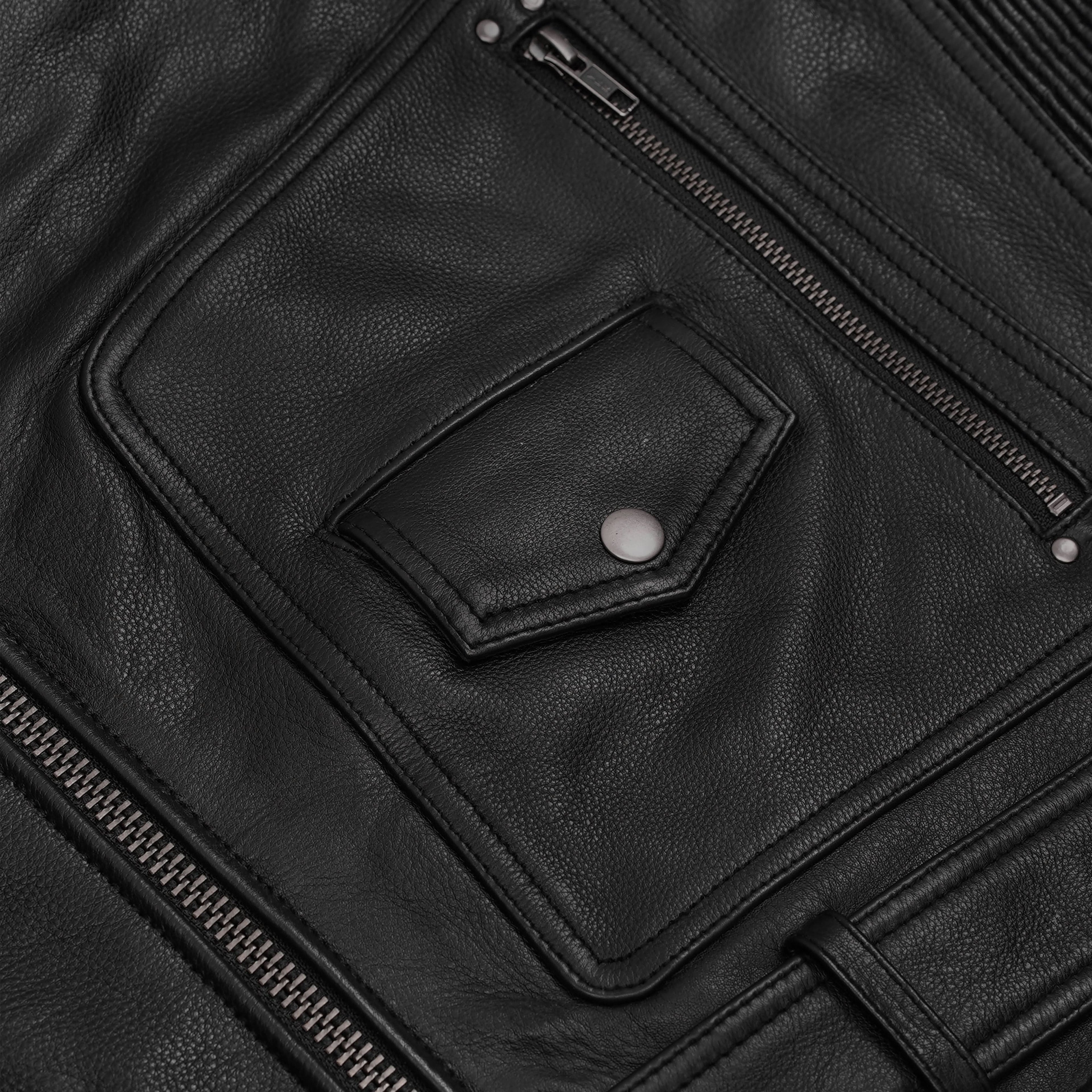 Black Cavalry - Men’s Motorcycle Leather Jacket
