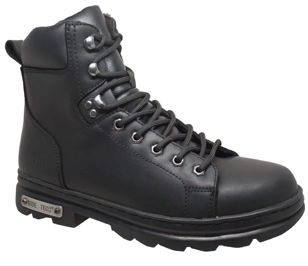 Burntread 6" Men's  Leather  Motorcycle  Boots