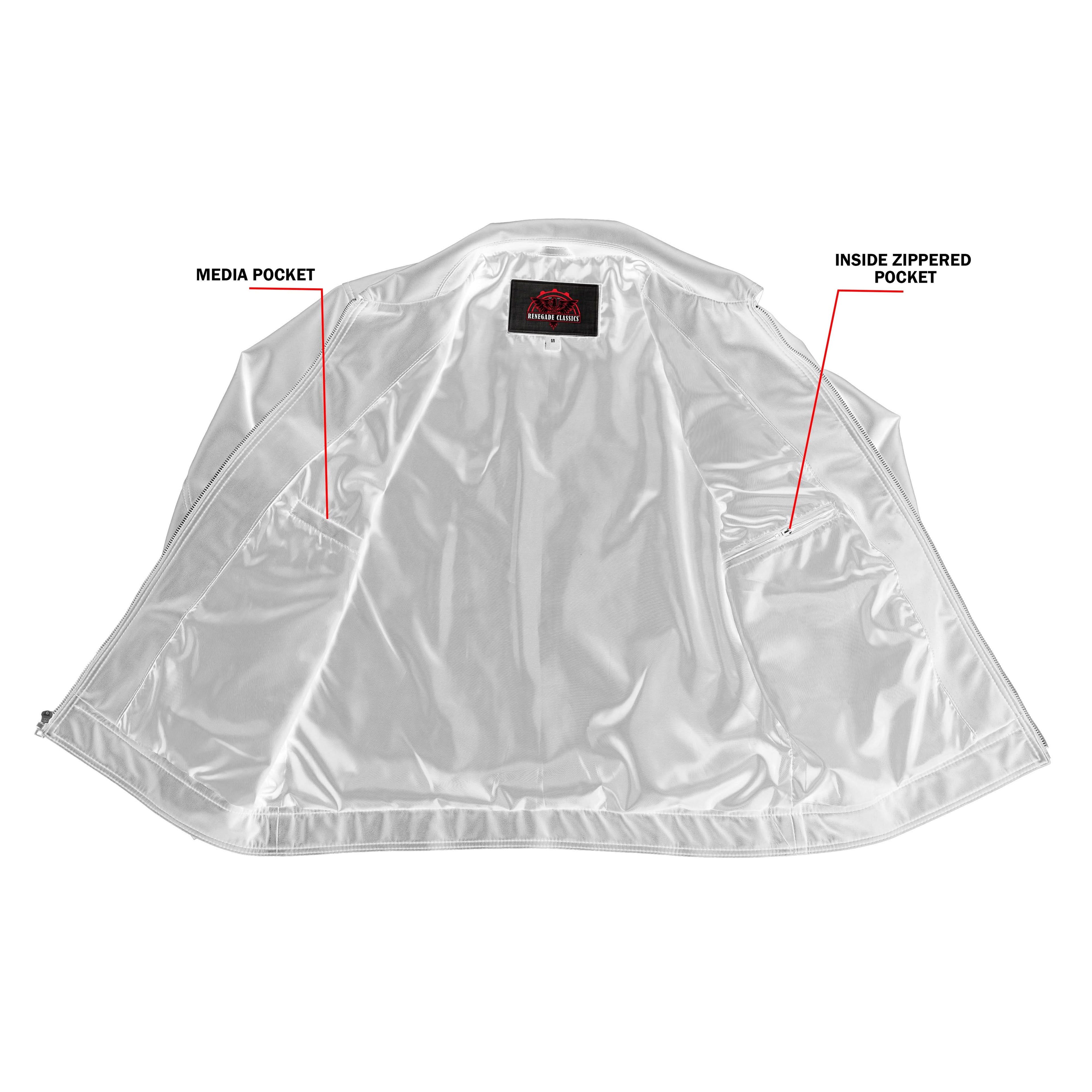Jet Pace Men’s Faux Leather Motorcycle Jacket