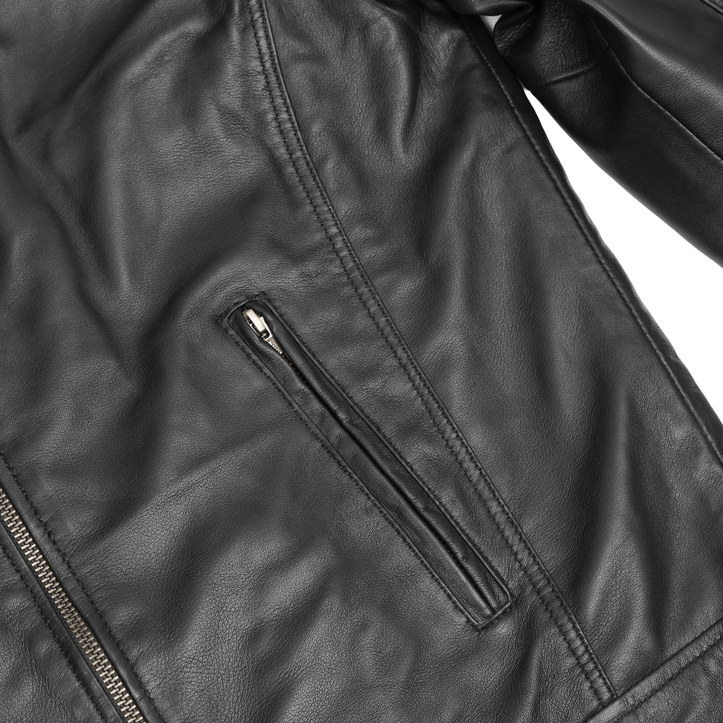 Classic Joe Men's Fashion Lambskin Leather Jacket