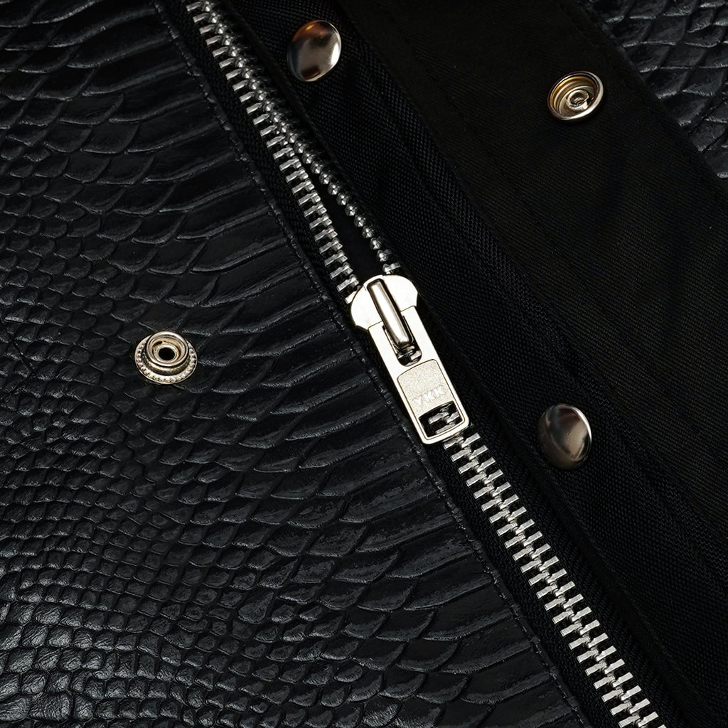 Leather Fang Lowcut Men's Leather Vest