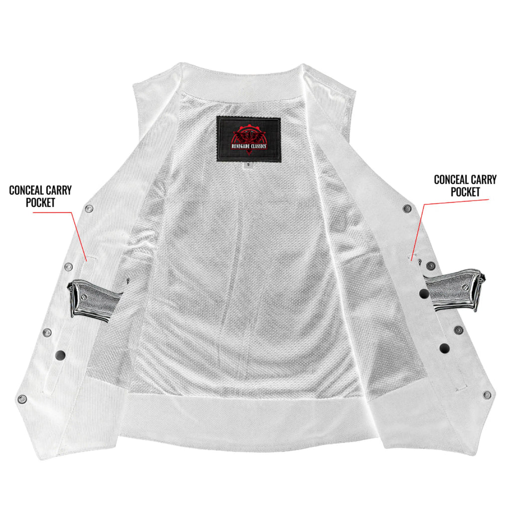 Women's Denim Classic Plain Sides Vest