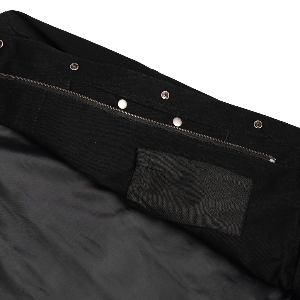 Men's Full Cut Denim Jacket – Leather Trim & Hidden Pockets
