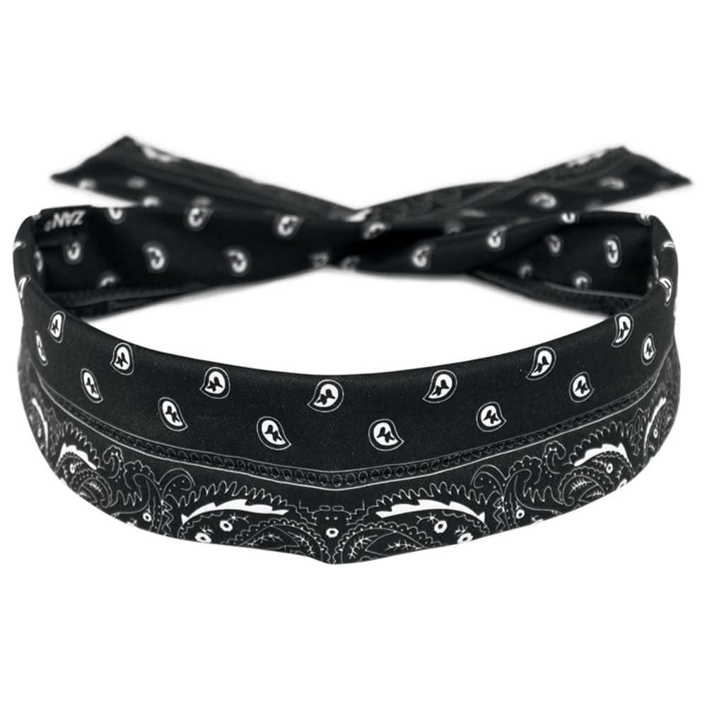 DP11 Cooldanna® Polyester, Black Paisley