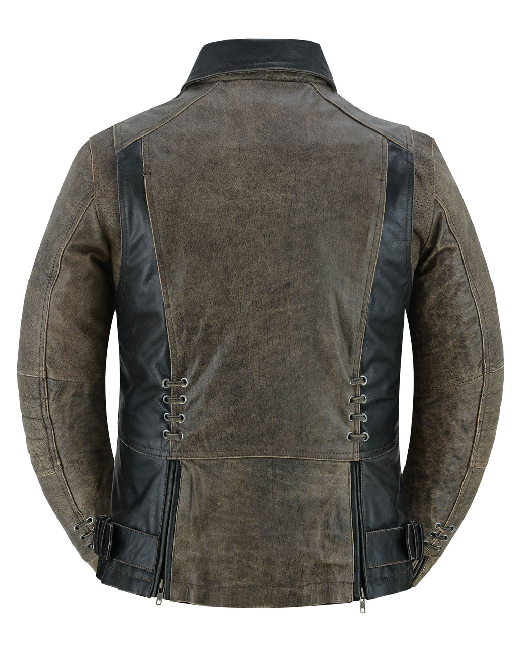 Fusion Flow Women's  Leather Motorcycle Jacket