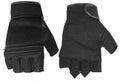Synthetic Leather/ Mesh Fingerless Glove