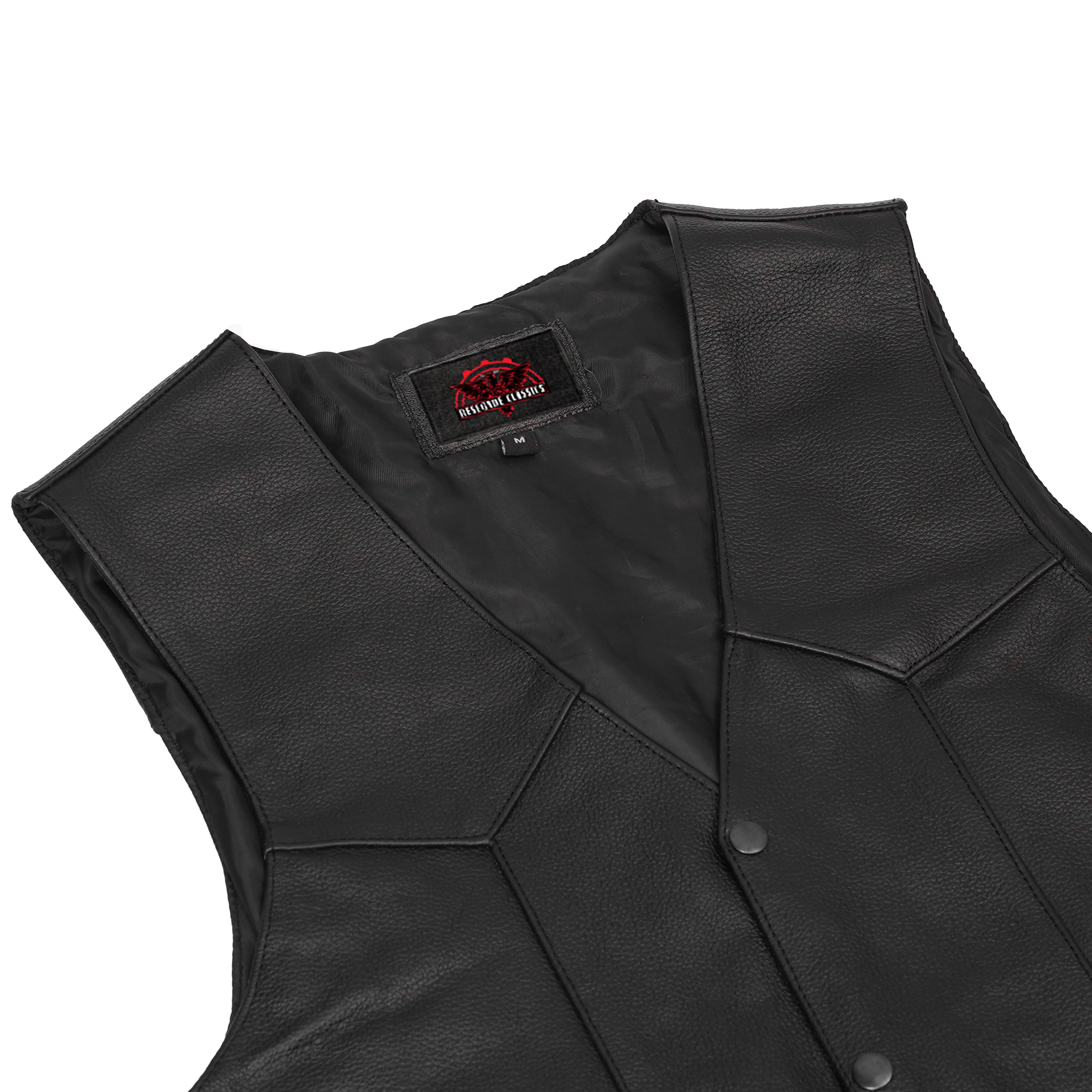Men's Side Lace Economy Vest - Black