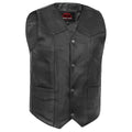 Men's Single Back Panel motorcycle vest