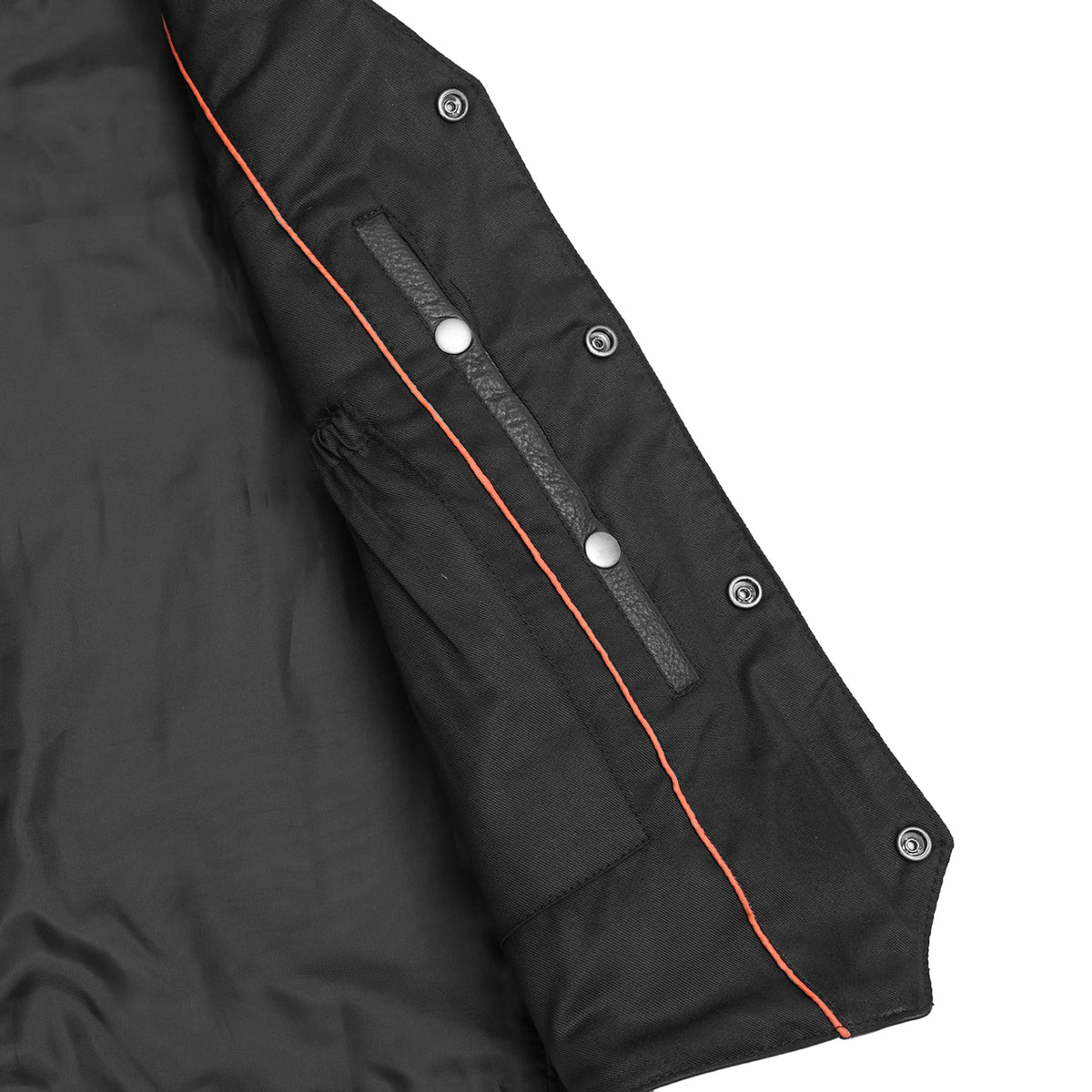 Men's Single Back Panel motorcycle vest