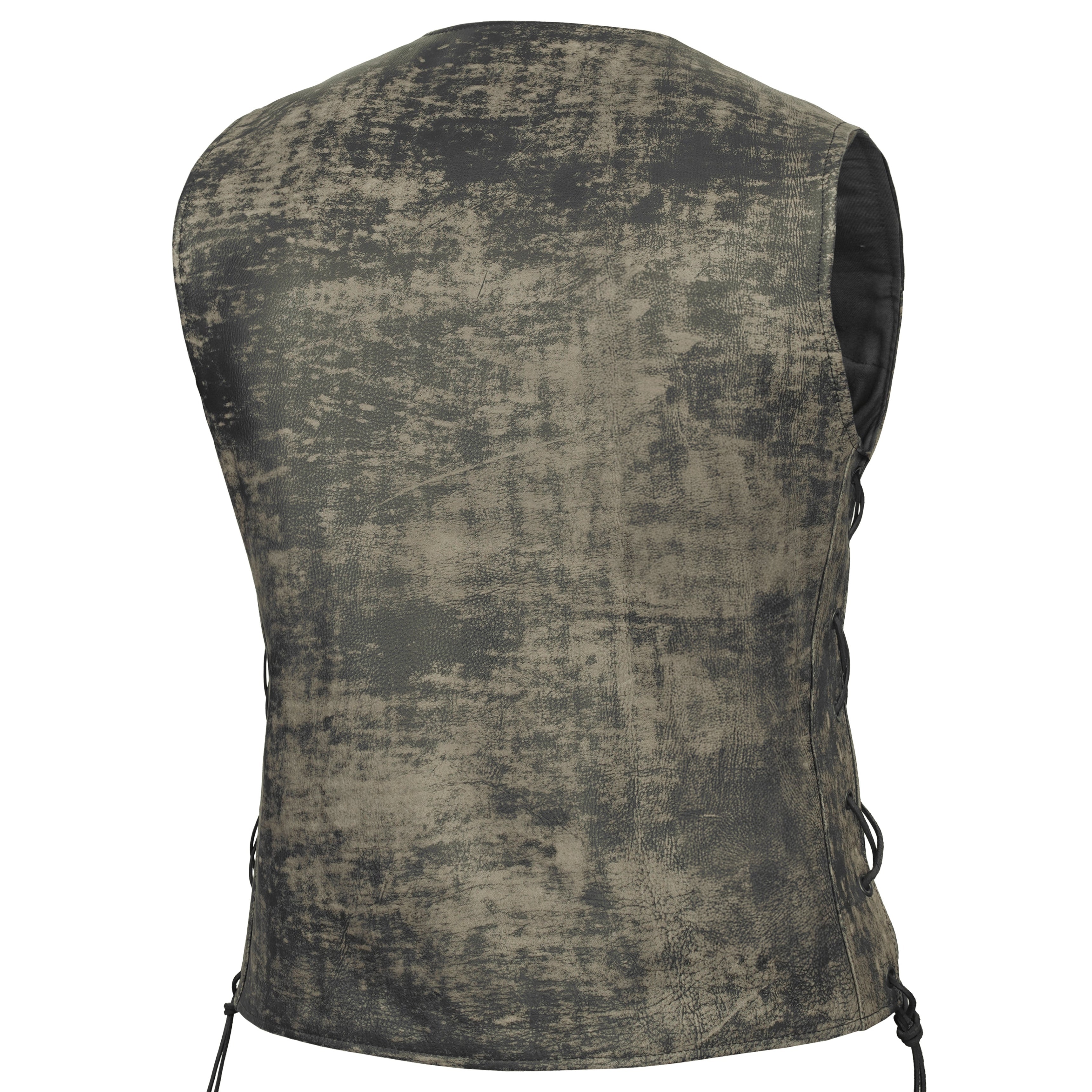 Women's Antique Brown Single Back Panel Concealed Carry Vest