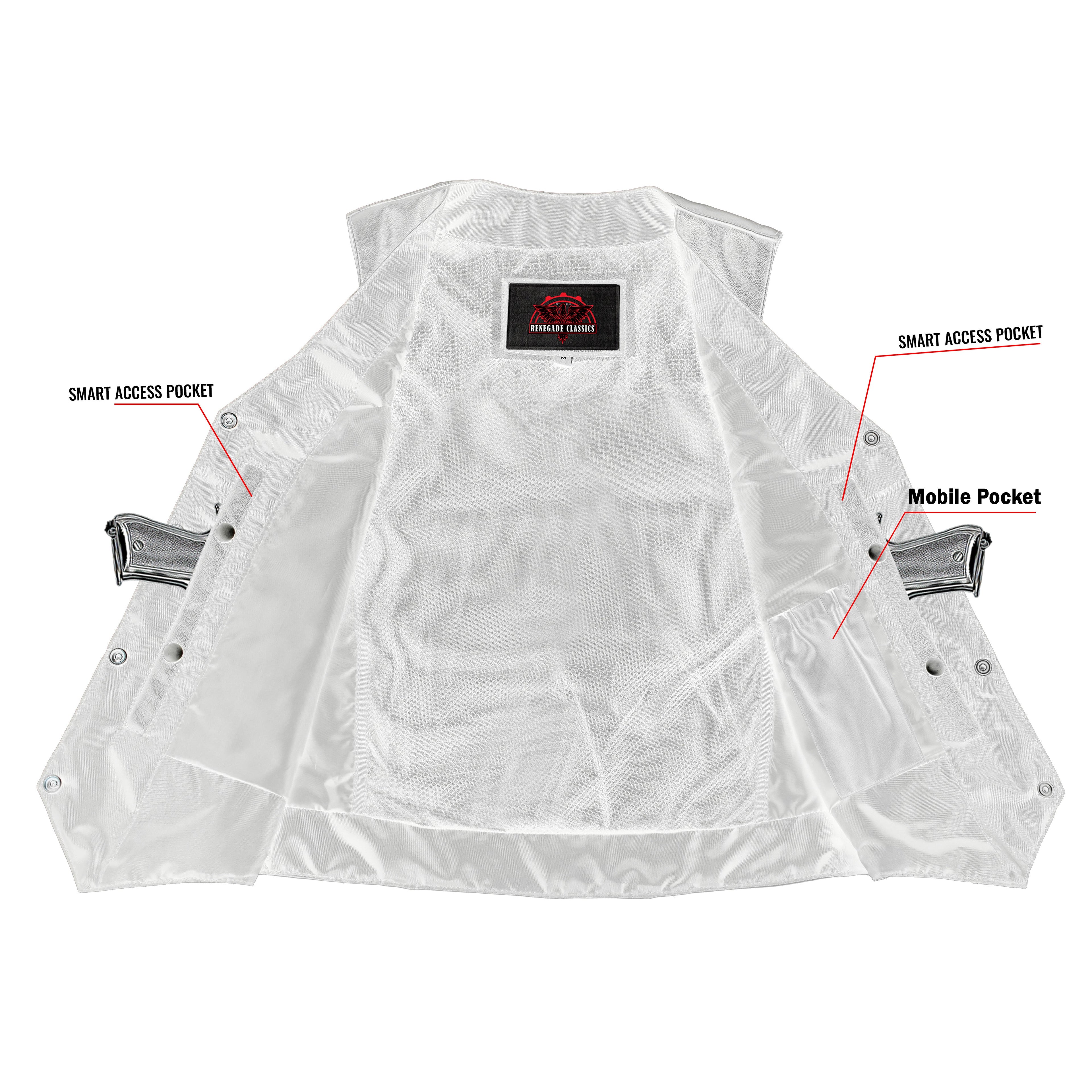 Women's Classic Plain Side Vest