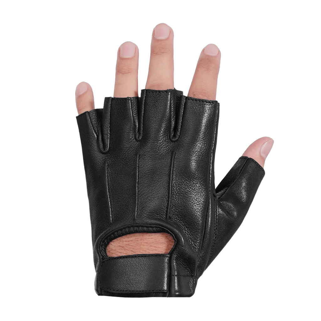 Men's Hardy Deer Skin Fingerless Glove