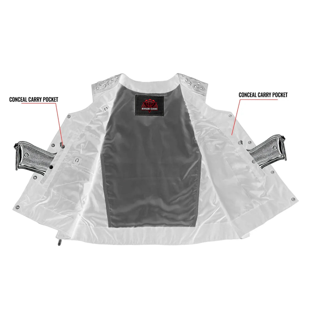 Women's Vest with Grommet and Lacing Accents