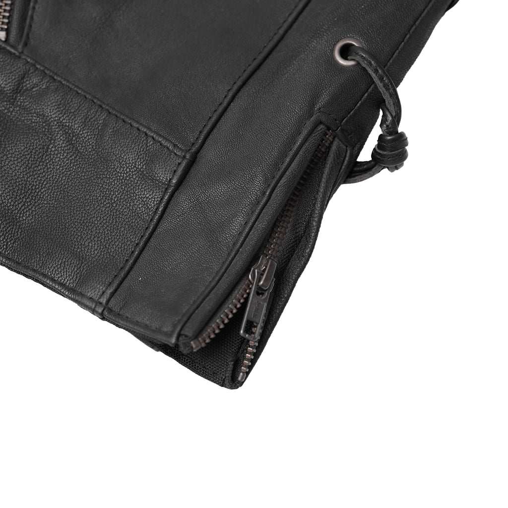 Women's Vest with Grommet and Lacing Accents
