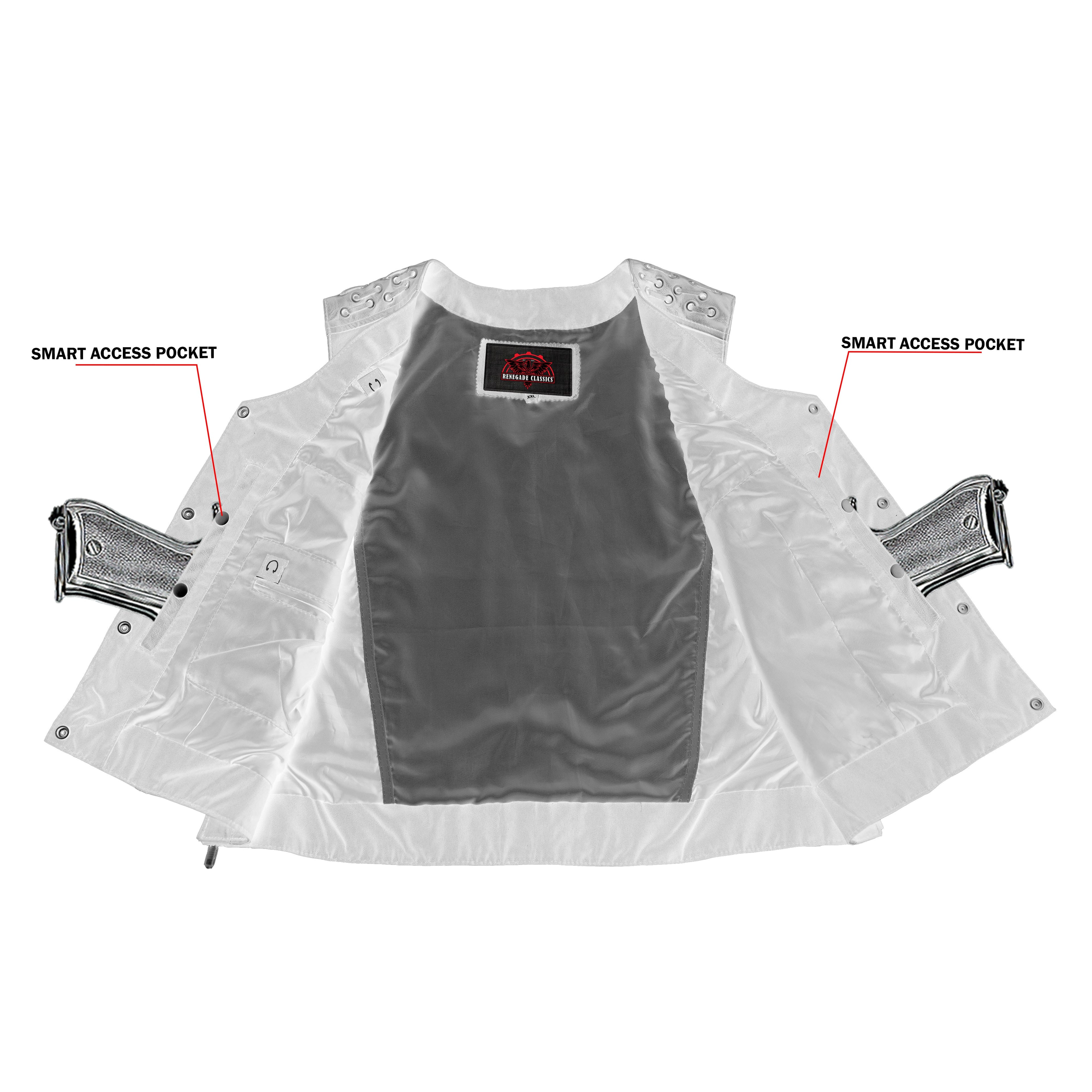 Women's Vest with Grommet and Lacing Accents