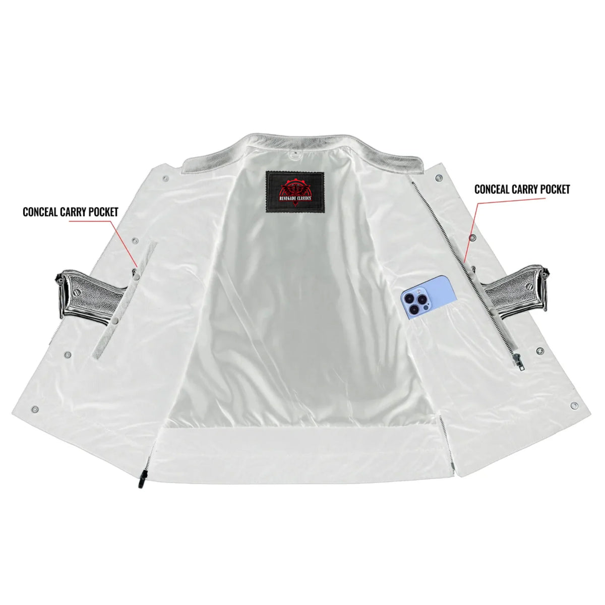 Women's Premium Single Back Panel Concealment Vest