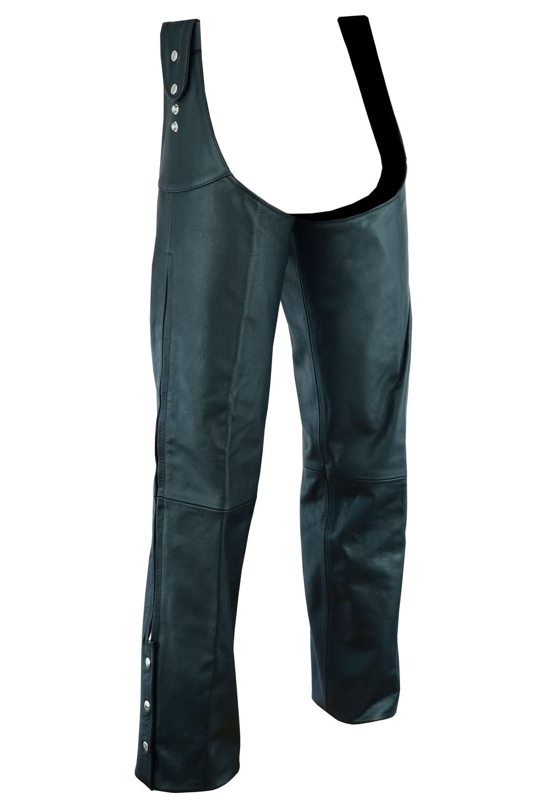 Unisex Adjustable Side Snap Beltless Chap