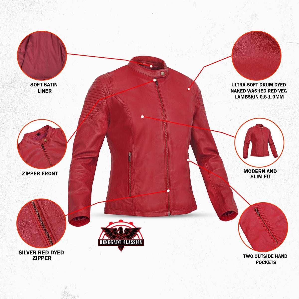 Cabernet - Women's Fashion Leather Jacket