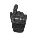 Leather/ Textile Sporty Glove