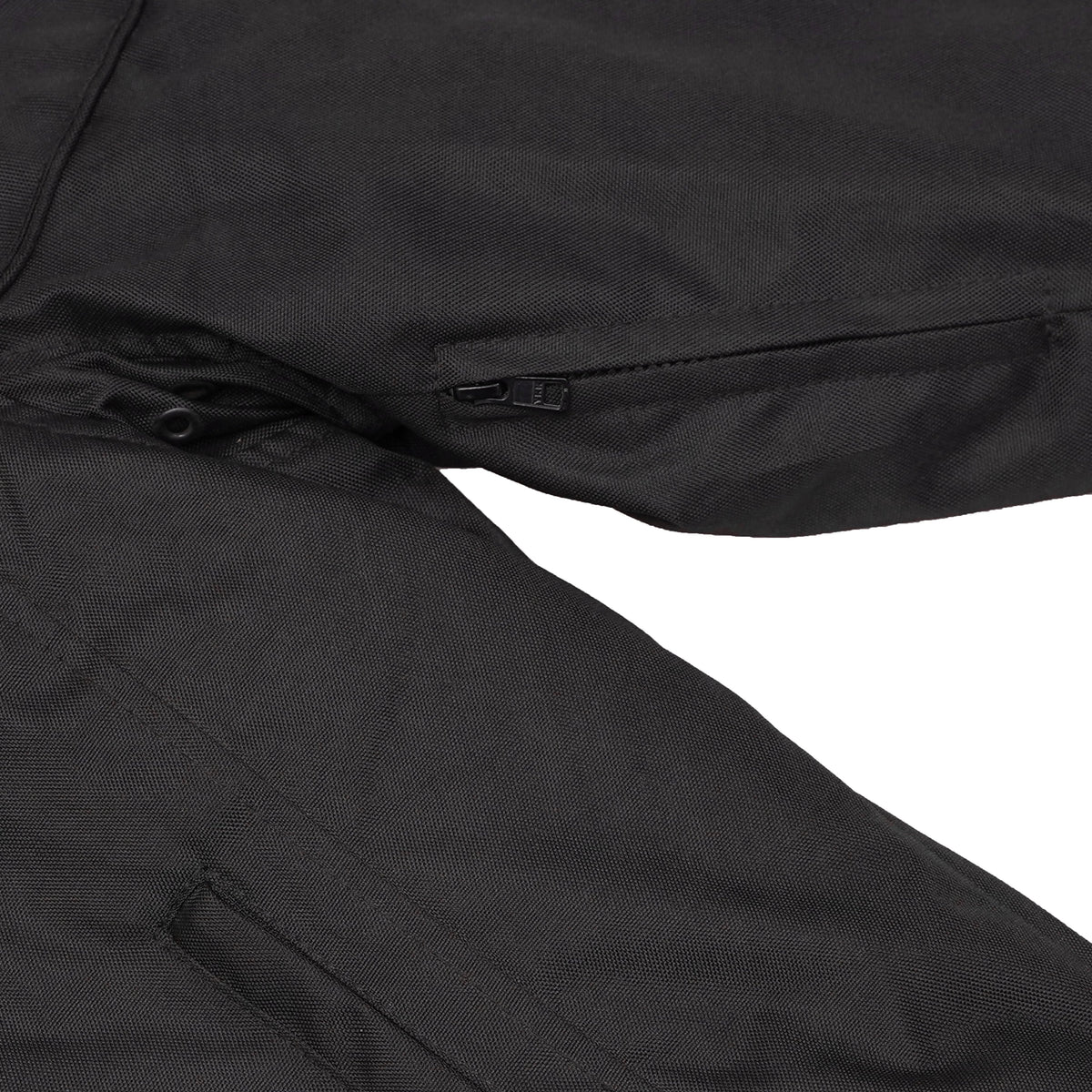 Men's Textile Scooter Style Jacket w/ Reflective Skulls