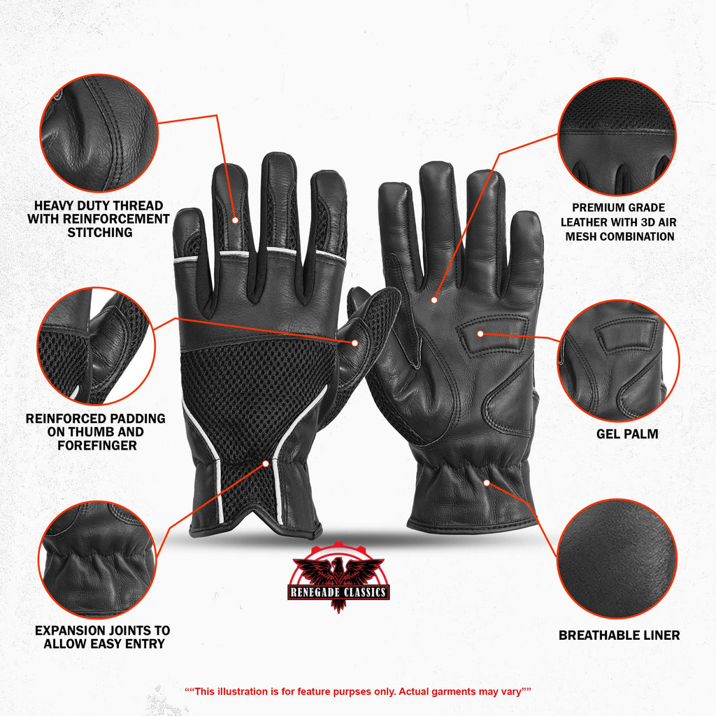 Leather / Mesh Summer Glove