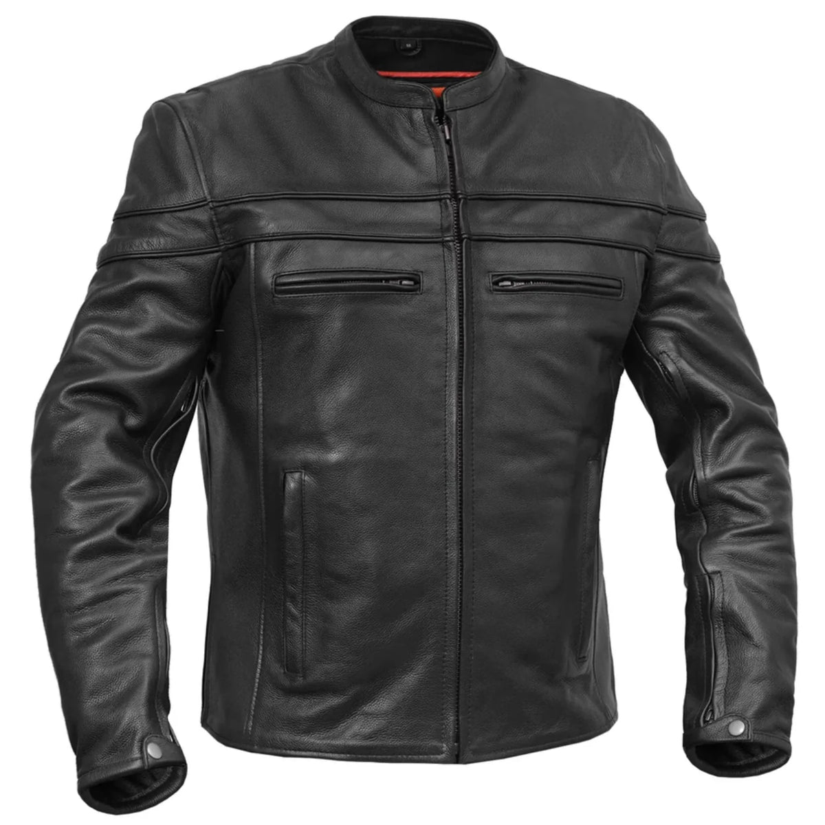 Speedster Black Men's Leather Motorcycle Jacket