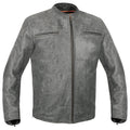 Men's Sporty Gray Leather Cruiser Jacket