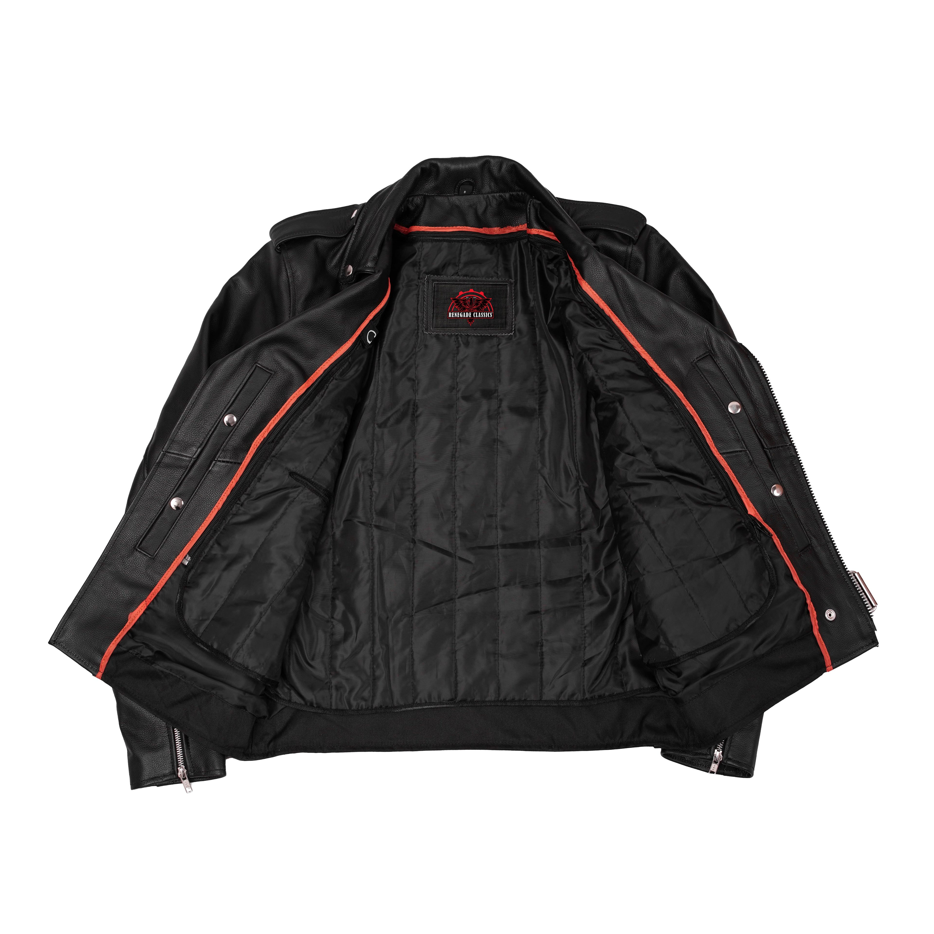 Men's Classic Plain Side M/C Jacket - TALL