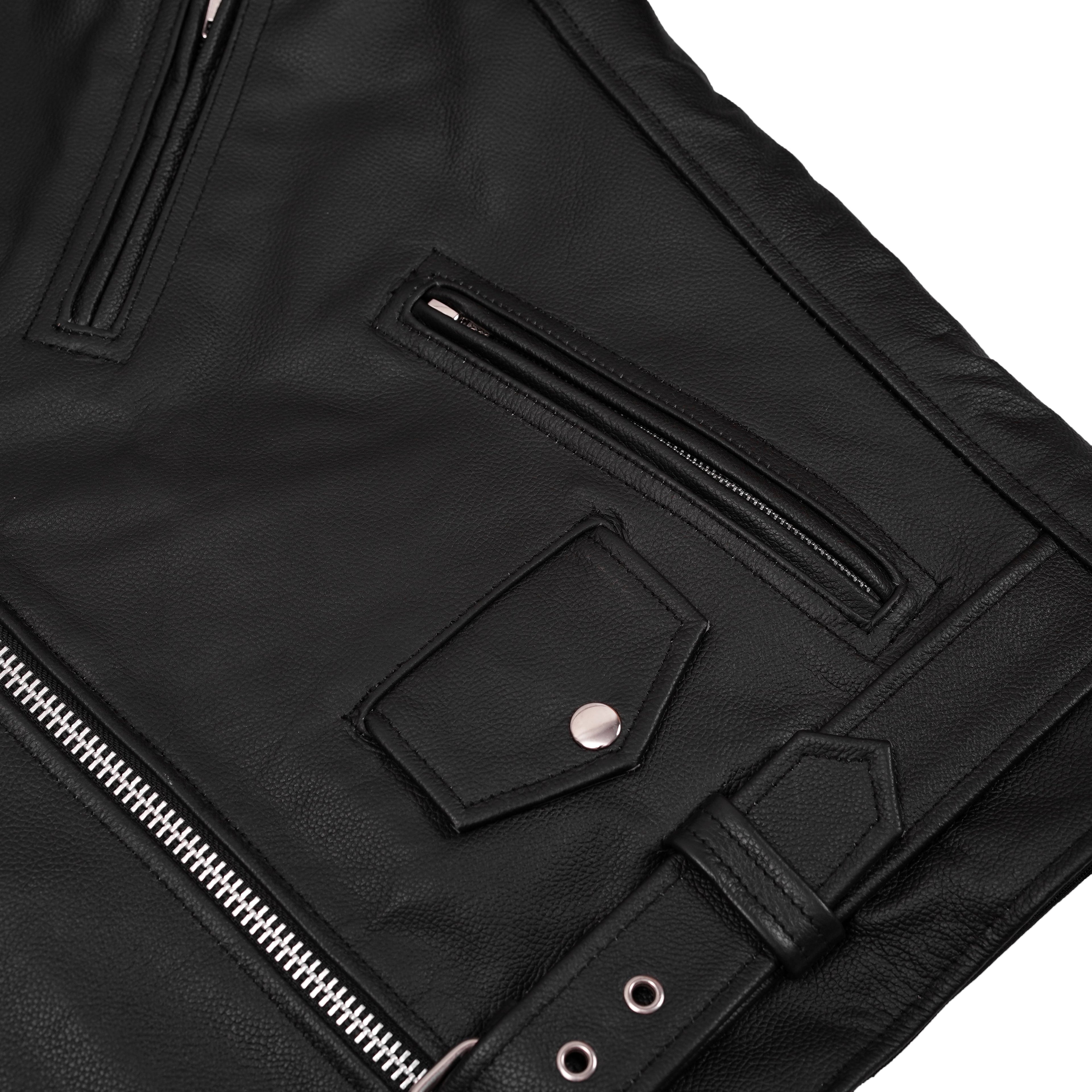 Men's Classic Plain Side M/C Jacket - TALL