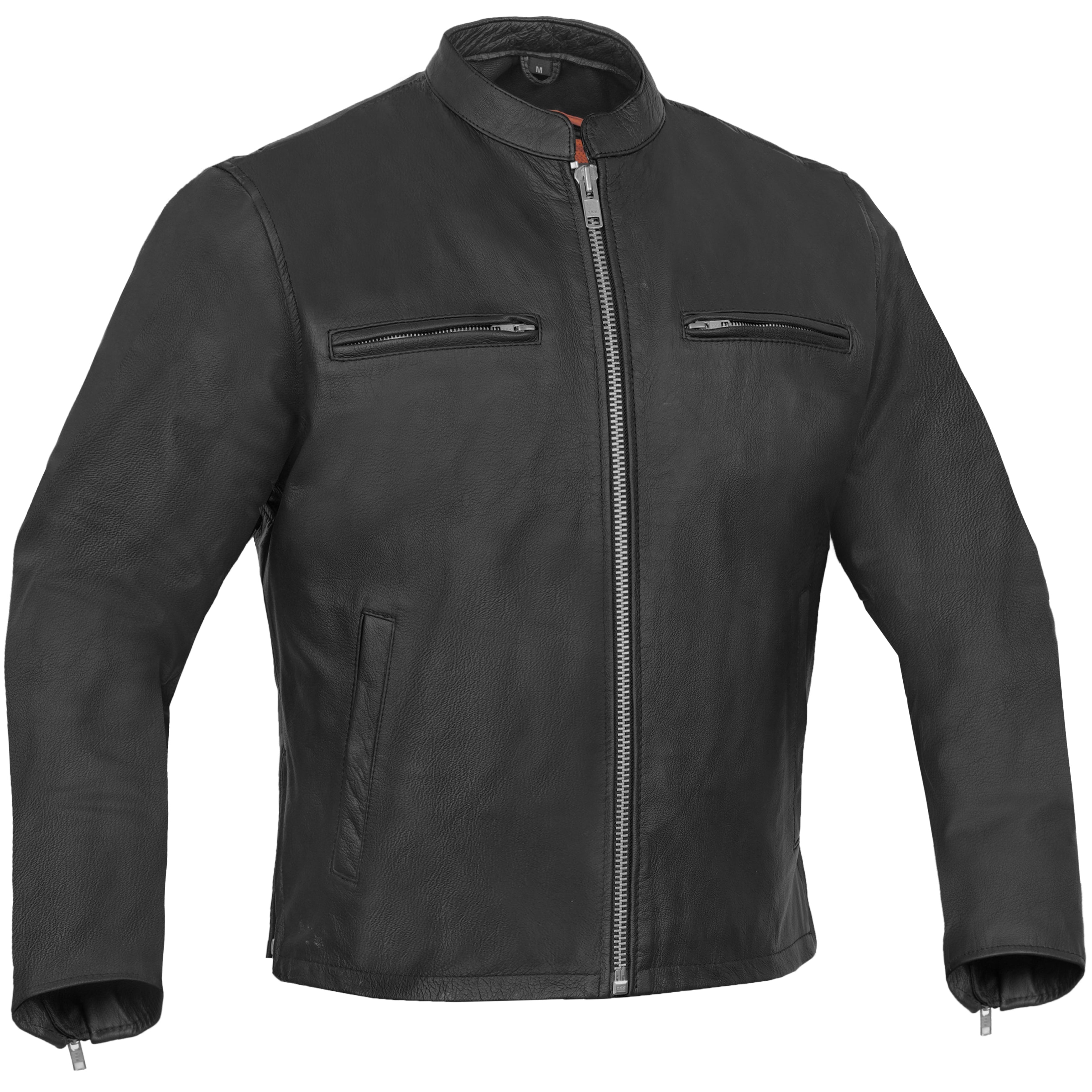 Men's Black Sporty Cruiser Jacket with Removable hood