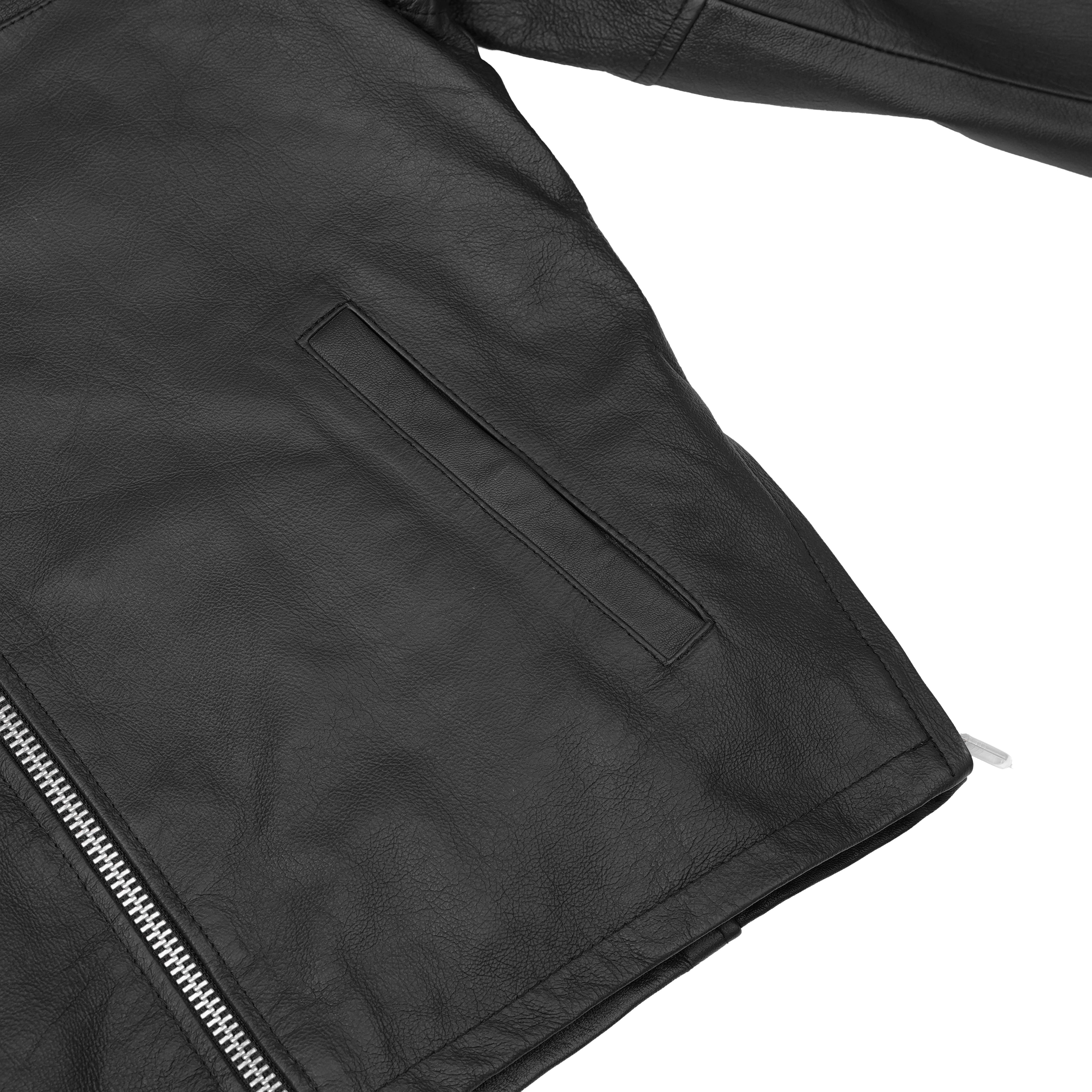 Men's Black Sporty Cruiser Jacket with Removable hood