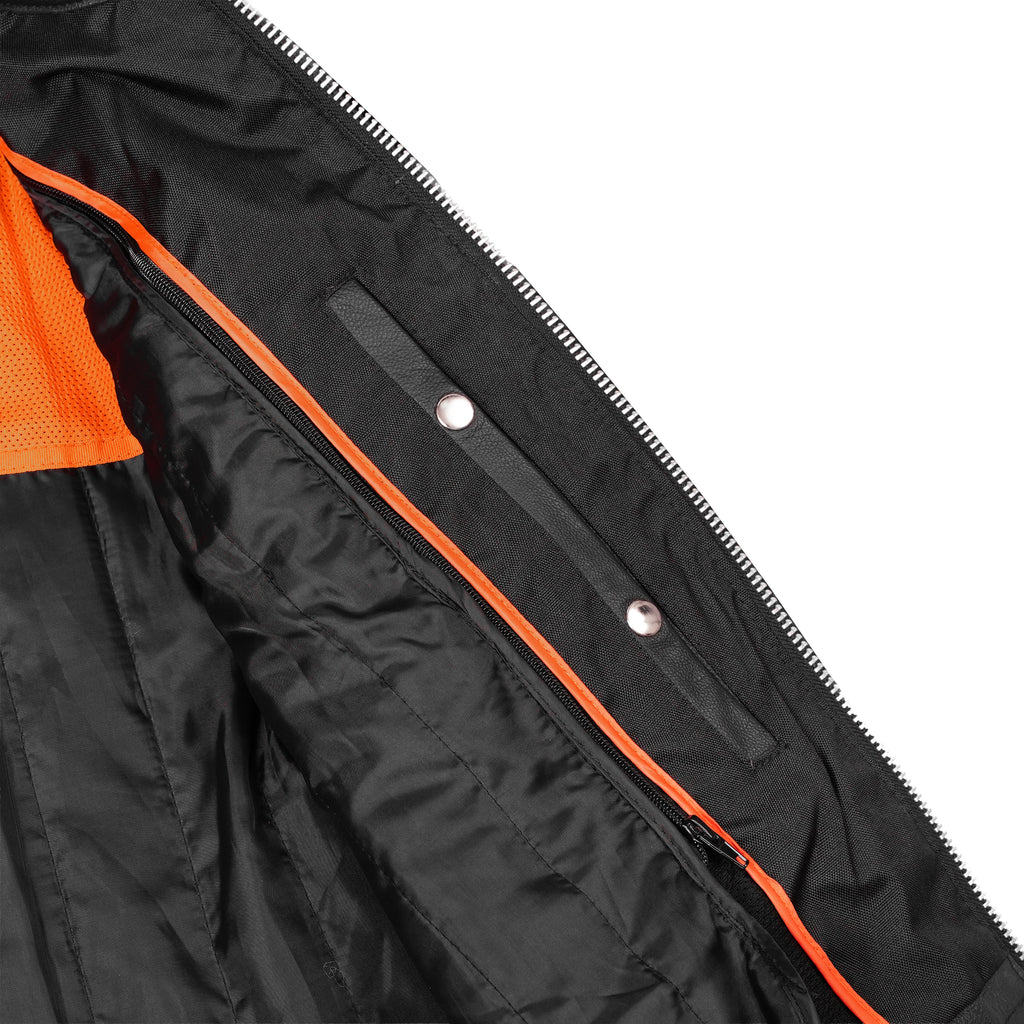 Men's Black Sporty Cruiser Jacket with Removable hood