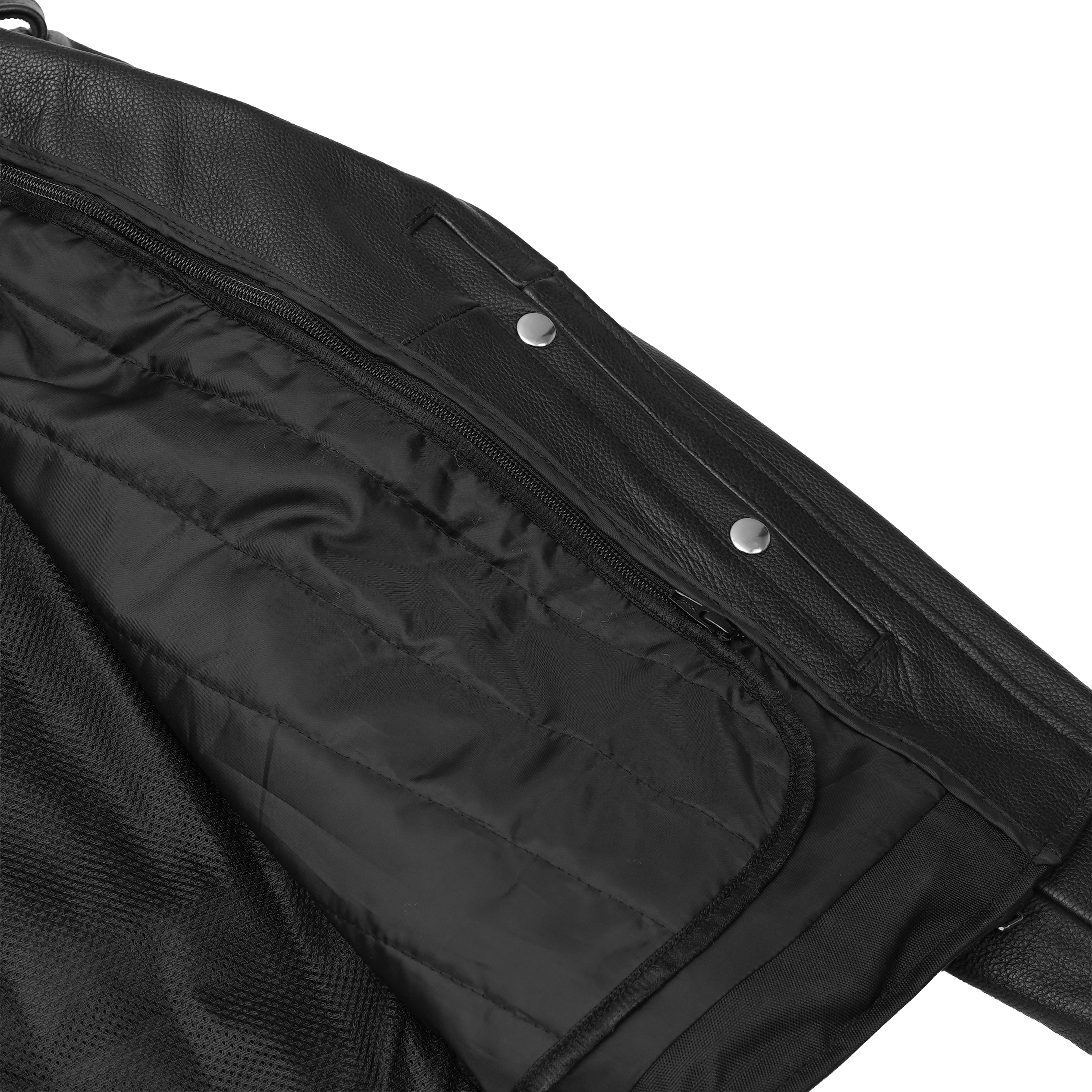 Men's Classic Side Lace Black Leather Motorcycle Jacket