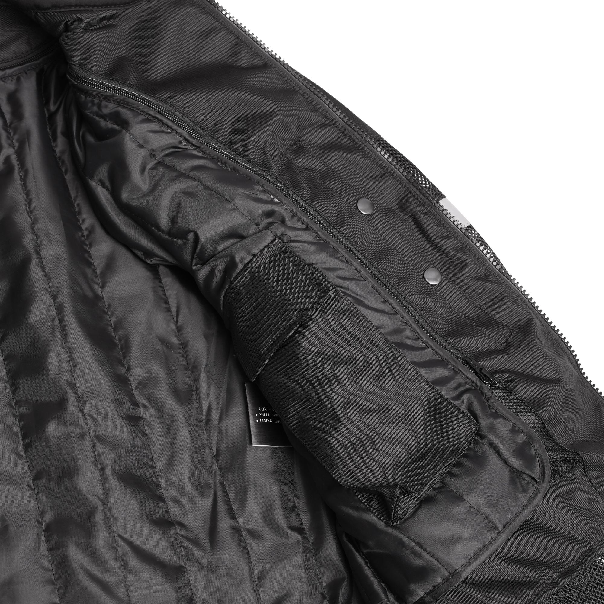 Mens Performance Mesh Motorcycle Jacket – Black